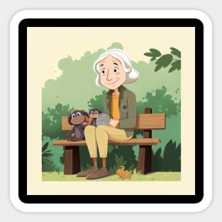 Jane Goodall Sticker